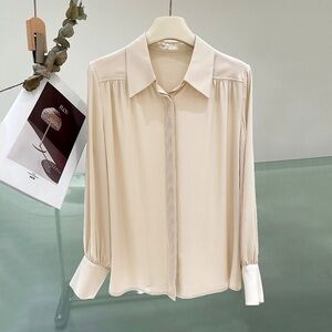 Women's Silk Shirt-Lantern Sleeve so chic Blouse Casual Wear size M-L CC1